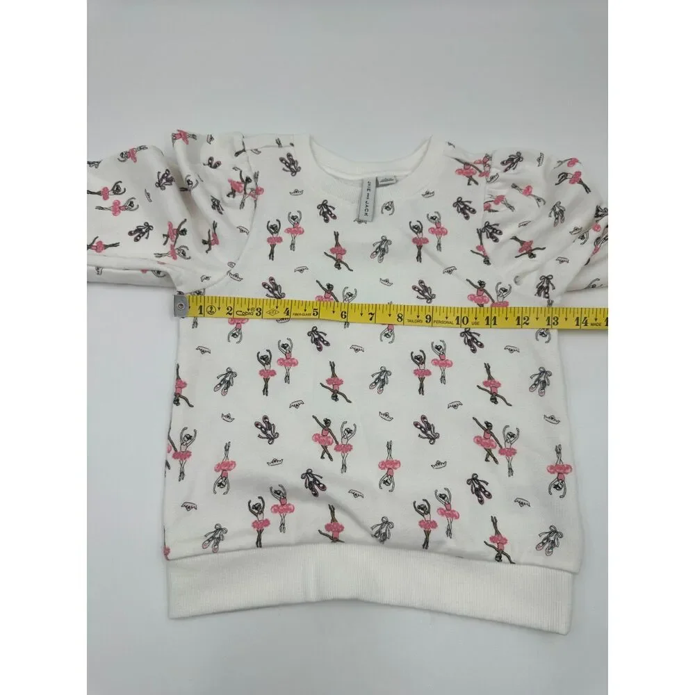 Janie and Jack Kids Set of Two Pants & Top Sz S Crew Neck Long Sleeve Ballerina
